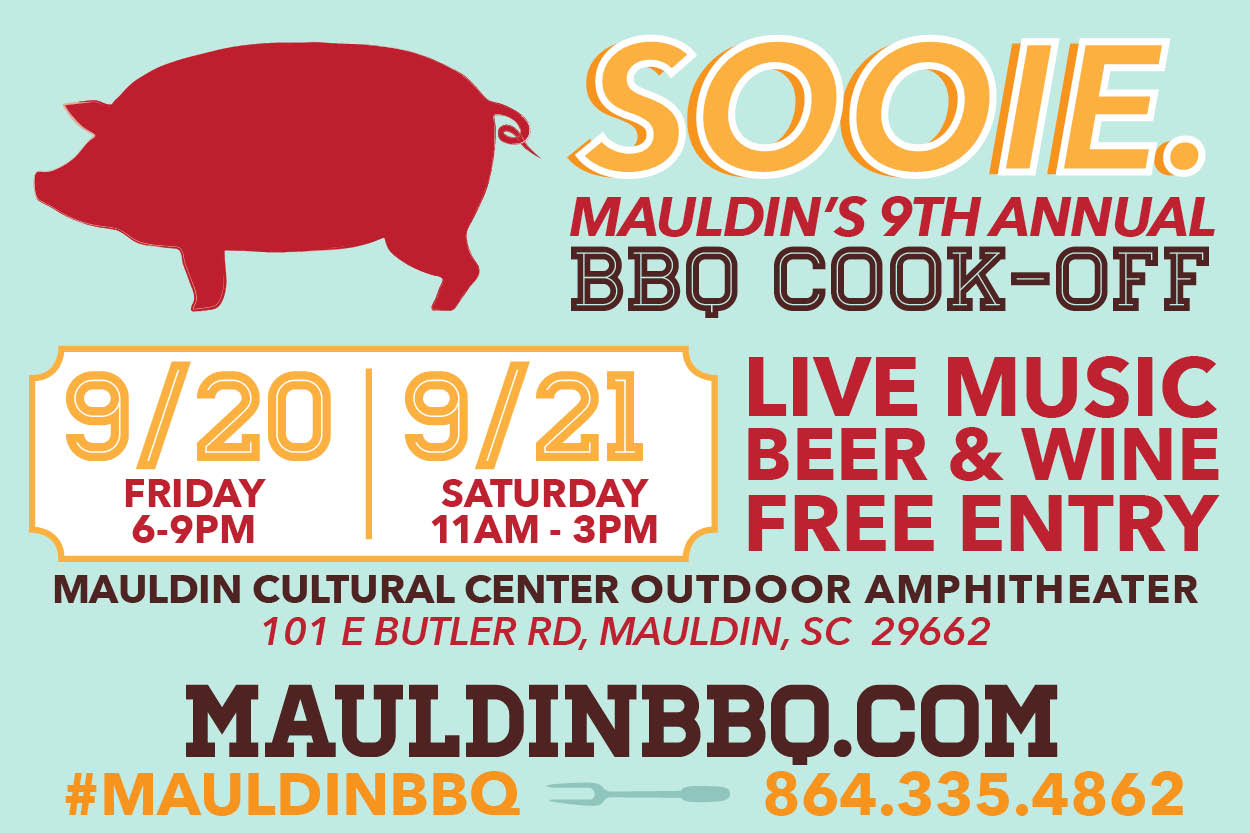 Registration Open for the 9th Annual SOOIE. Mauldin BBQ Cookoff City