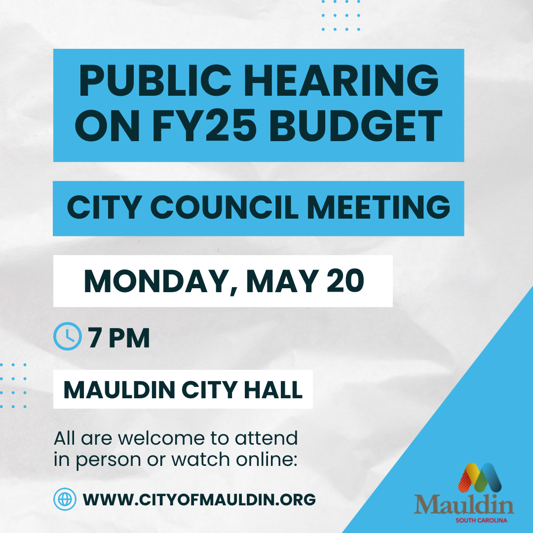 Public Hearing, First Reading Of FY25 Budget Scheduled For May 20 ...